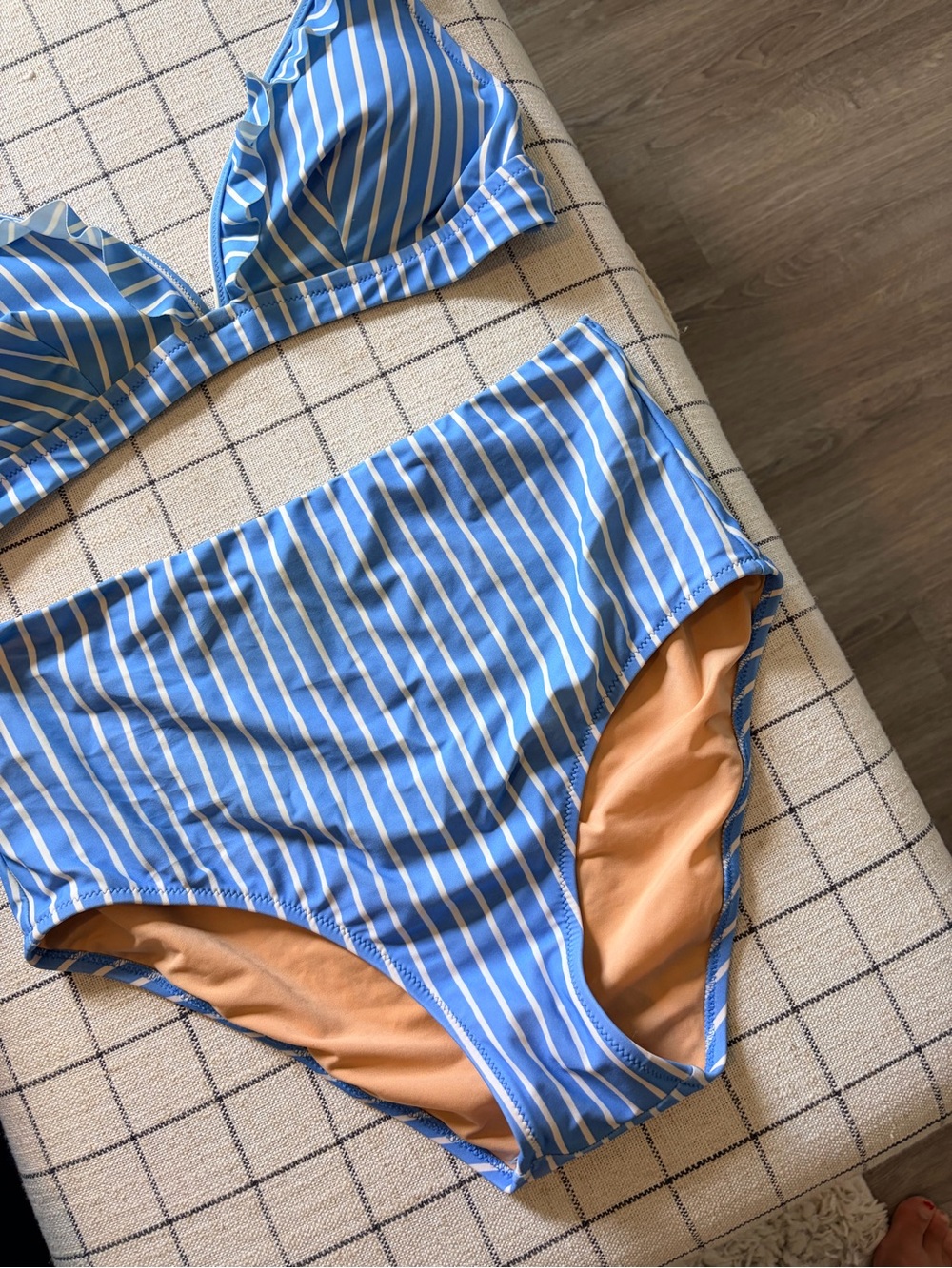 J. Crew Striped Blue Bikini - Picture 5 of 10